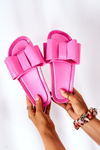 Rubber Slippers With A Bow Fuchsia April