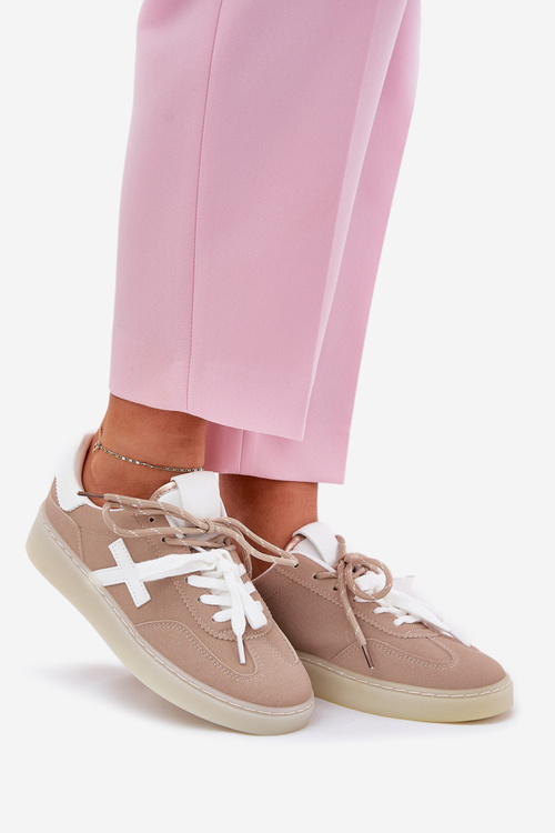 Low Women's Sports Shoes Beige Zelevelis