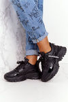 Women's Sneakers On A Chunky Sole Black Laugh
