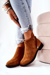 Women's boots suede Camel Numbero