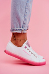 Women's Sneakers Cross Jeans White Pink FF2R4075C