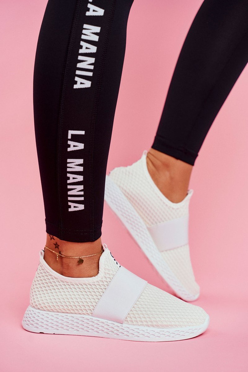 Women's Sport Shoes Slip On White La Fiesta