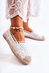 Women's Openwork Espadrilles White Letisa