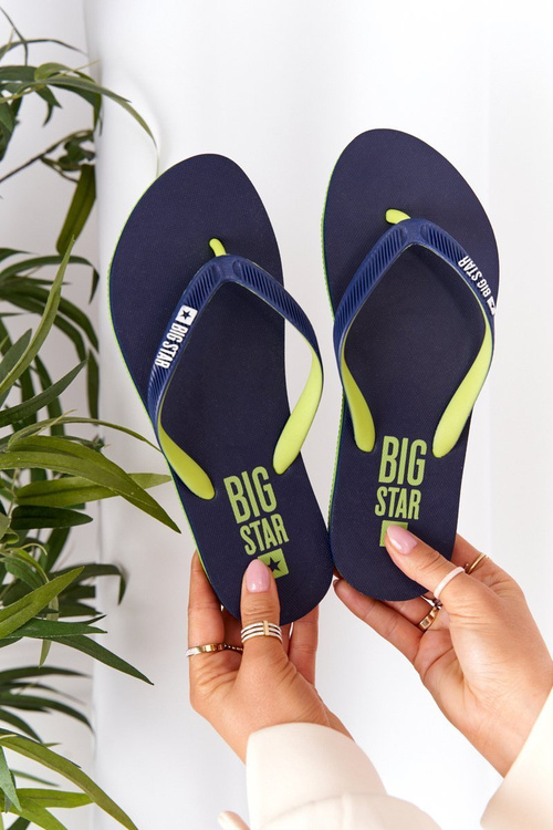Women's Sliders Flip-Flops Big Star FF274A312 Navy