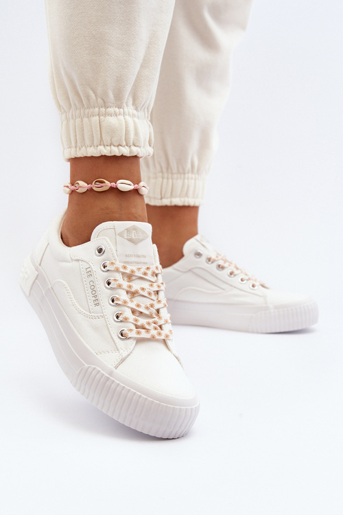 Trampki Damskie Klasyczne Białe Lee Cooper LCW-24-31-2170