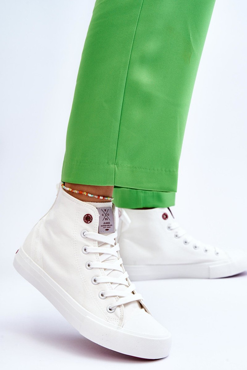 Women's Classic High Top Sneakers Cross Jeans LL2R4086C White