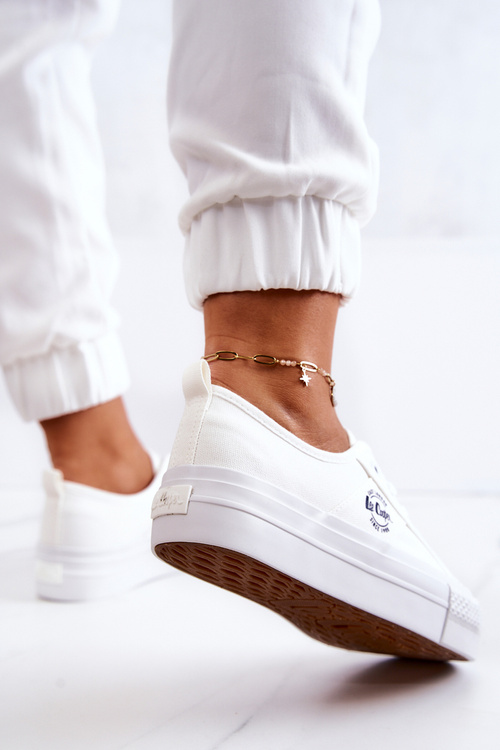 Sneakers On A Platform Lee Cooper LCW-22-31-0837L White