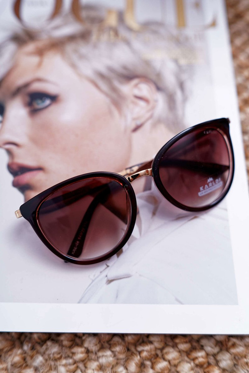 Prius KRE-08 Brown Transparent Center Sunglasses