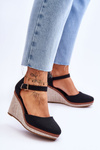 Women's Classic Wedge Sandals Black Malani