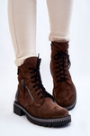 Suede Insulated Boots Laura Messi 2508 Brown
