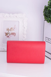 Red Women's Clutch Bag Gold Plated Hardware