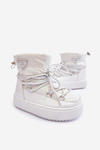 Children's Snow Boots Lined Lace-up White Colina