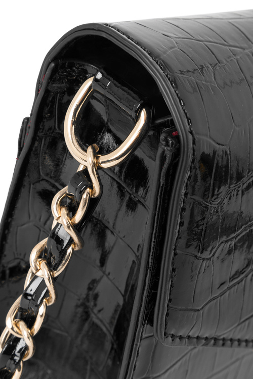 Small Formal Bag with Animal Print NOBO NBAG-R3040-C020 Black