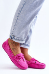 Women's Suede Moccasins Pink Si Passione