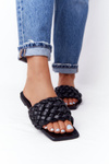 Women's Braided Slippers Black Cheryl