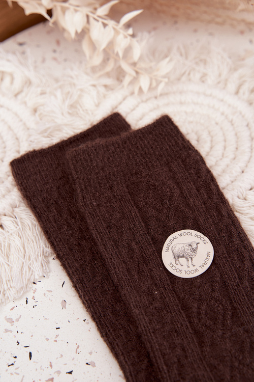 Women's Wool Socks Chocolate