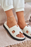 Foam Slippers With Cutouts White Neladith