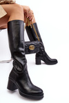 Women's Insulated Boots On Heel Black Theisen