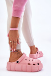 Women's Foam Platform Crocs Pink Beckett