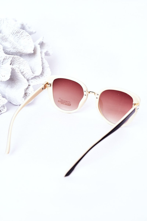 Women's Butterfly Sunglasses Brown-Beige Ombre