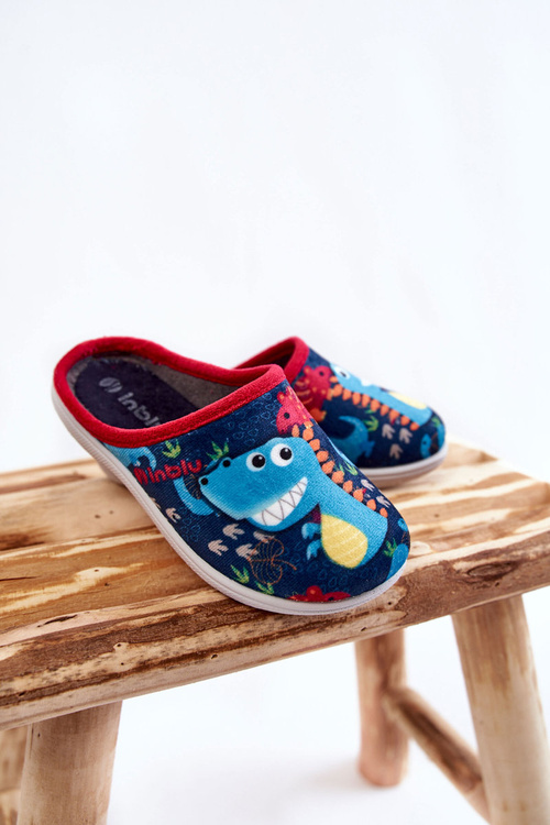 Papcie Dziecięce Wsuwane Granatowe Inblu B9000049