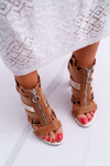 Women's Elegant Zipper Stiletto Sandals Rahel