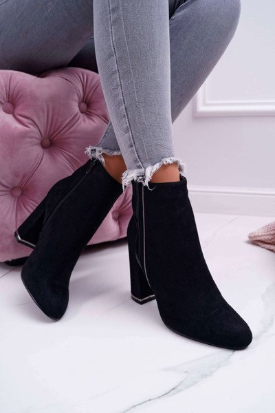 Women's Heeled Boots Black Domeno
