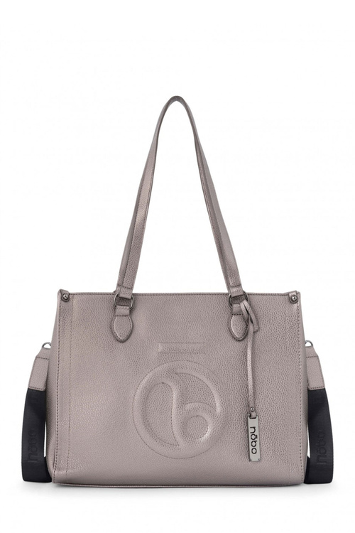 Torebka Shopperka Klasyczna Srebrna NOBO N1530-C015