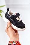 Dziecięce Sportowe Buty Sneakersy Czarne Runner