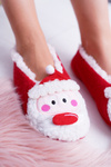 Home Women's SOXO Christmas Ballerinas with Santa Claus