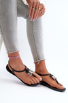 Sandały Japonki Damskie Płaskie Czarne 83507 Ipanema Class Blown Up Sandal Fem