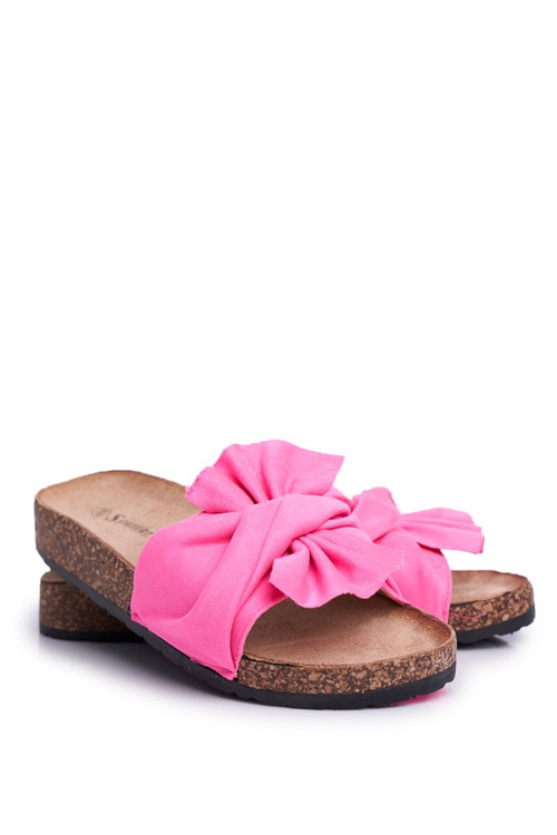 Women's Flip Flops On Cork Cardstock Fuchsia Felis