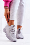 Sport Shoes Sneakers Fabric Grey Nolene