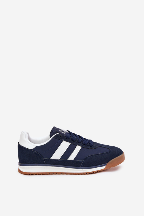 Męskie Sneakersy Buty Sportowe Granatowe Sivara