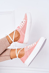 Women's Sneakers On A Platform Lee Cooper LCW-21-31-0125L Coral 