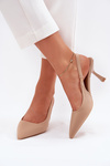 Beige Stiletto Heels Women's Sandals Lunira