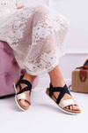 Black Women's Sandals with Erasers Itako
