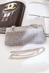 Embellished Evening Bag Silver Kariti