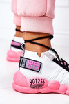 Women's Sports Shoes Sneakers White-Pink Bubble Tea