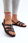 Sandały Damskie Płaskie Czarne 83516 Ipanema Style Sandal Fem