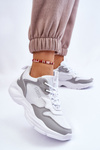 Women's Light Sports Shoes Big Star LL274375 White-Grey