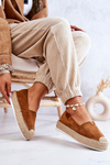 Slip-on Suede Espadrilles Camel Lesley
