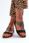 Flat Women's Sandals Sergio Leone SK070H Black