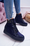 Women's Sneakers Hidden Anchor Navy Blue Ferrer