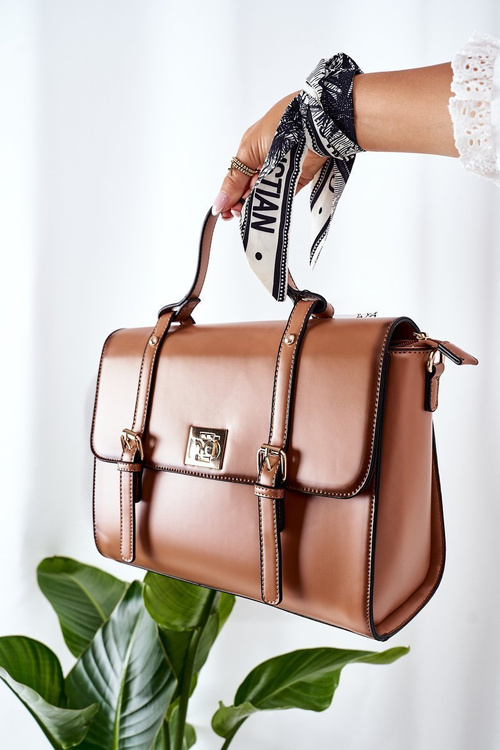 Briefcase Handbag NOBO L1540 Camel