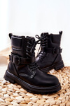 Children's Boots With Buckle Black Dollay