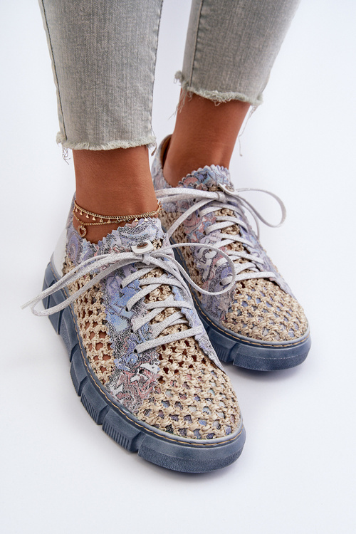 Women's Leather Shoes Maciejka 05850-06 Blue