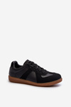 Sneakersy Damskie Niskie Czarne Braidn