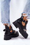 Boots With A Chain Black Torment