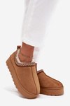 Low Women's Snow Boots with Embroidery on Platform Camel Taliah